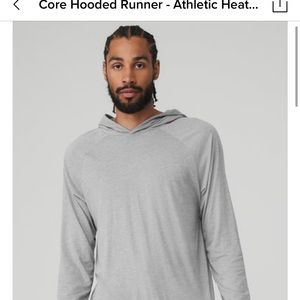 ALO Men’s Core Hooded Runner- brand new with tags. Size Medium